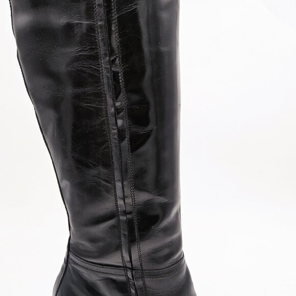 Sundance Raquel Black Leather Knee High Boots EU41 - Made in Italy - Picture 3 of 7